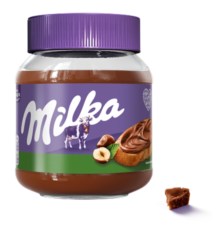 Банка с кремом Milka